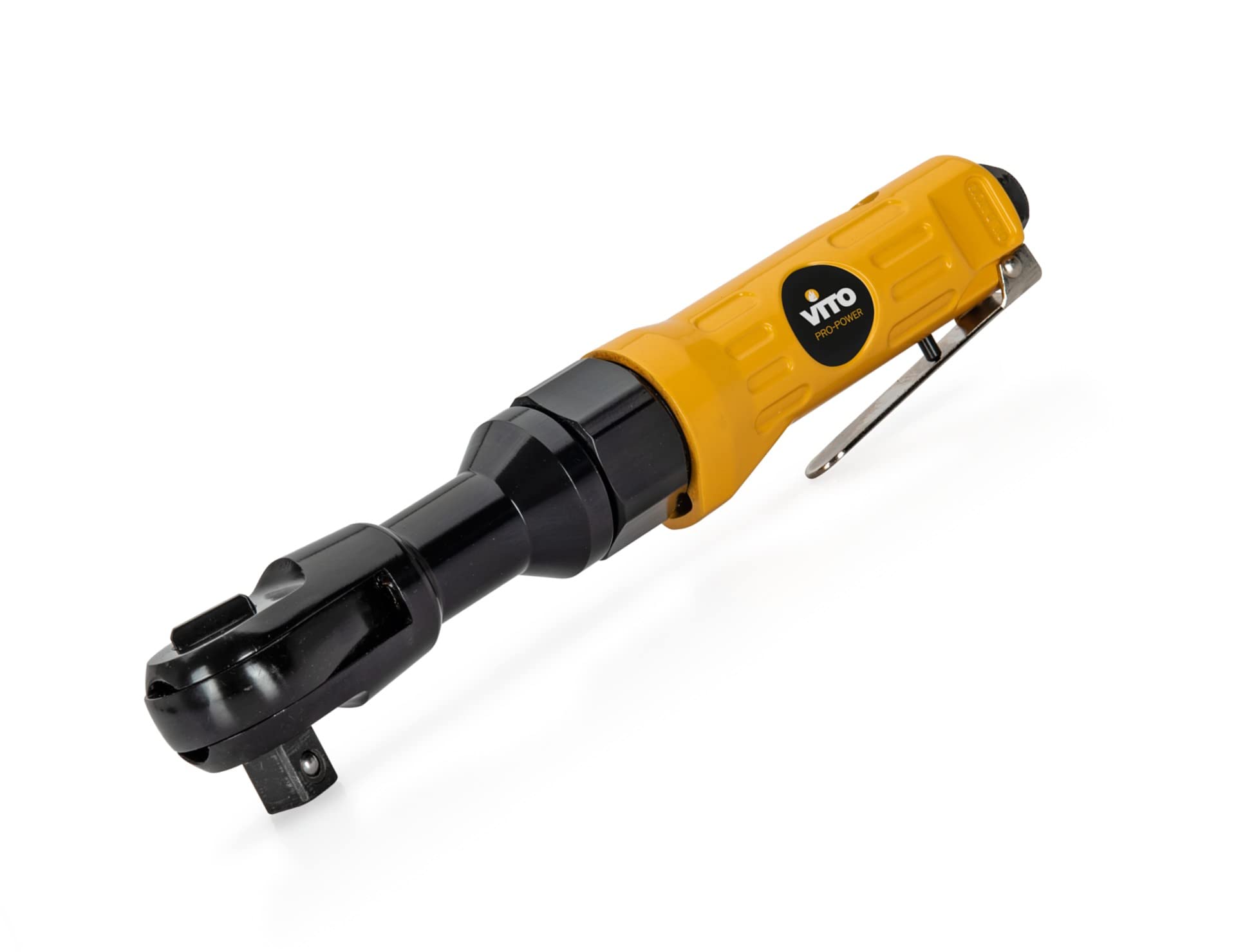 VITO Cricchetto ad aria compressa 12,5 mm (1/2") 6,3 bar, consumo di aria circa 113 l/min, retromarcia, 160 giri/min, per spazi ristretti con coppie fino a 81 Nm