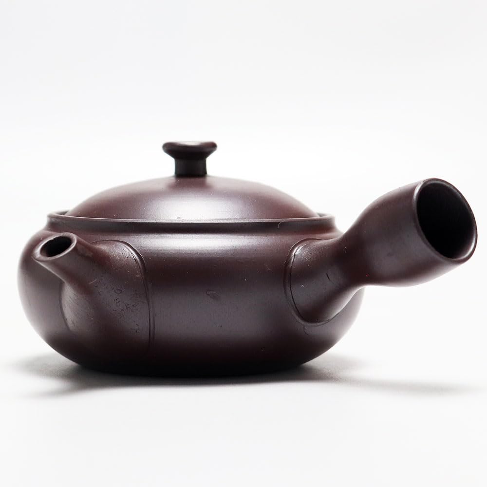 深蒸し用急須 陶器 茶色 紫砂　お茶がまわる Amazon | 深蒸し茶用急須 平型 出る茶F 常滑焼 茶泥 200cc 茶器とは