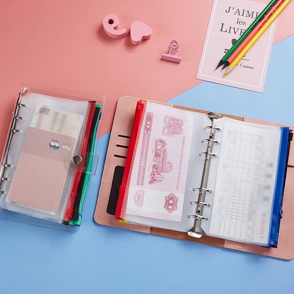 Amazon.co.jp: システム手帳リフィル 6穴 A6 ファスナーポケット