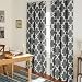 Exclusive Home Ironwork Room Darkening Thermal Grommet Top Window Curtain Panels - 52" X 84", Black Pearl, Sold as Set of 2 / Pair