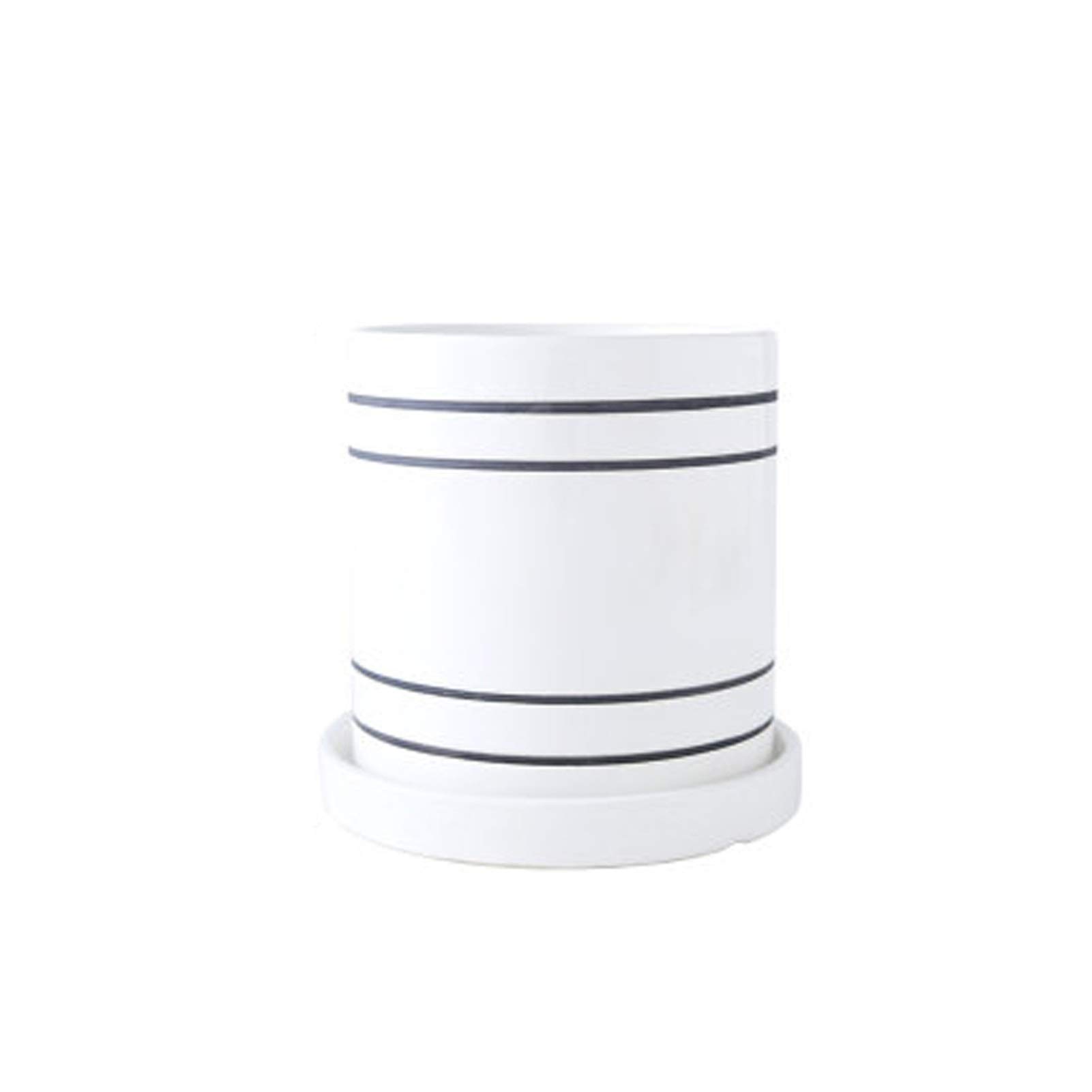 Pots de fleurs ronds en céramique extérieur et intérieur, soucoupe et trou de drainage