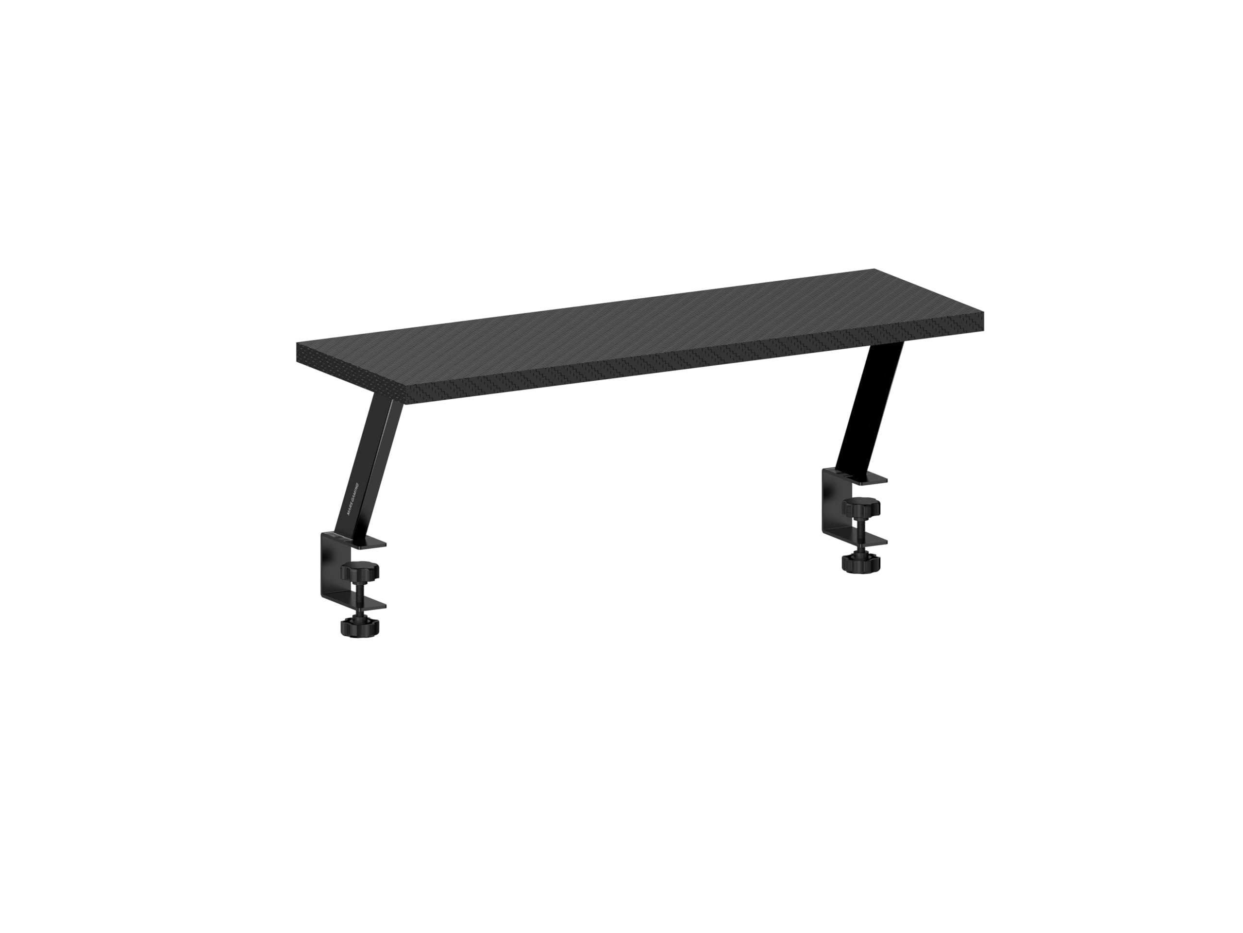 Mars Gaming MGDS Rehausseur de Moniteur 17cm Support Bureau Ergonomique Acier Plateau Fibre Carbone 60x20cm Noir