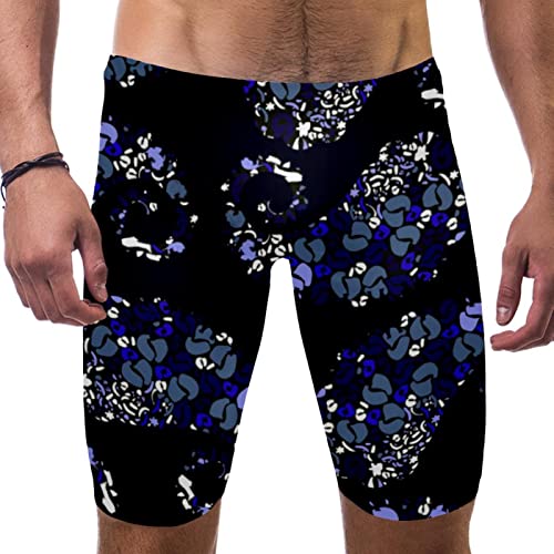 Maillot de bain homme séchage rapide L short de plage multicolore motif fleurs noix de cajou
