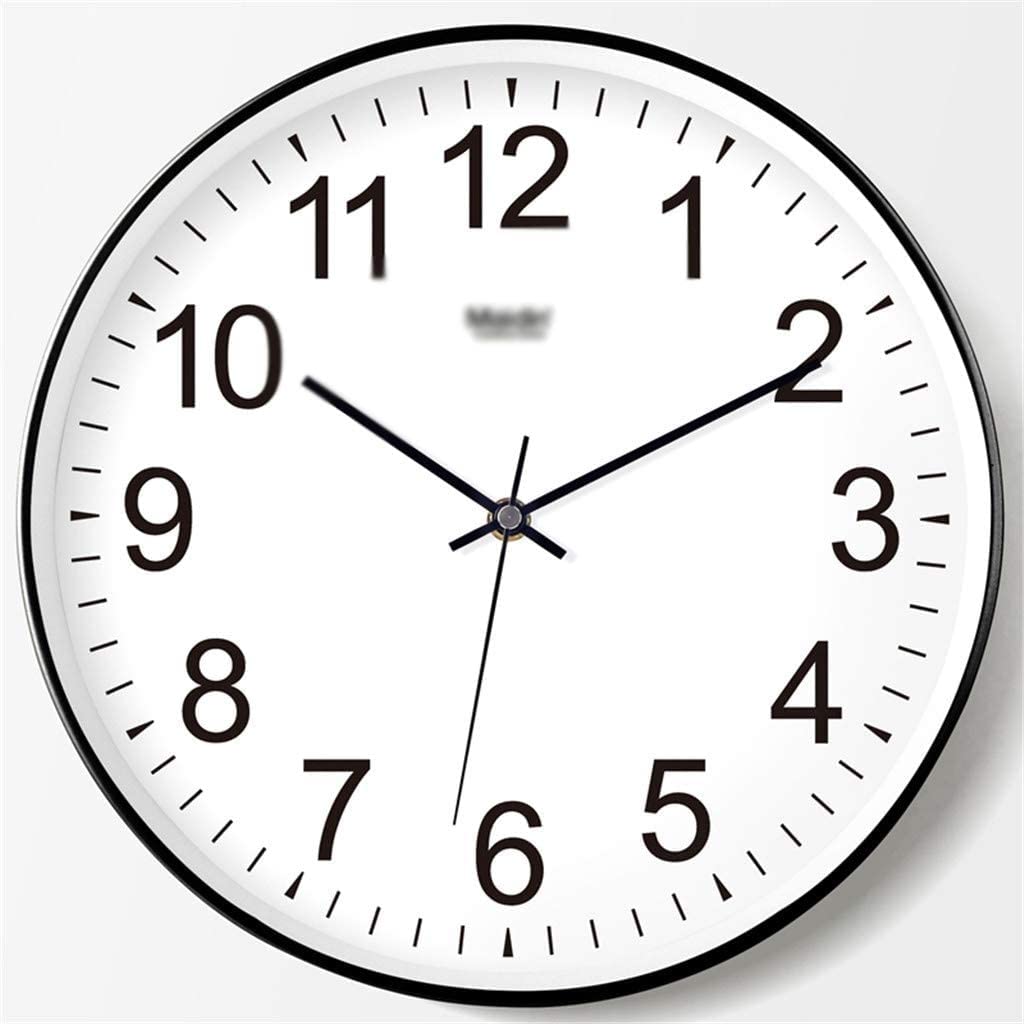 Horloge silencieuse blanche mécanique quartz pour un sommeil sans tic-tac