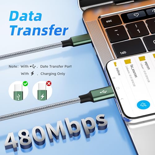 Image of USB C to USB C Cable, Multi Charging Cable with 4 Type-C Connectors, 4 in 1 Charger Cord Type C, Multiple Charger Cord for iPhone 17 /16 /15, iPad,Galaxy S24 /23, Switch, Power Bank, Tablets [5FT]