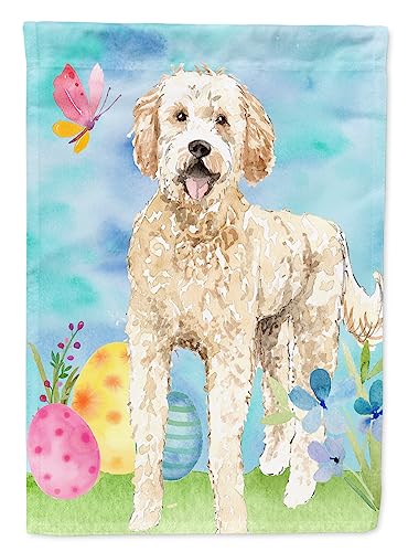 Goldendoodle Flag Garden Size résistant aux intempéries pour Pâques
