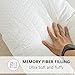 WhatsBedding Body Pillow for Adults - Removable Zippered Cover Breathable Bed Body Pillow Long Pillow for Side Sleeper - White Leaf 20x54 inch