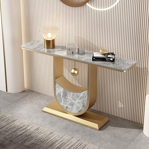 Mesa de consola estrecha con almacenamiento para entrada y pasillo de hogar moderno