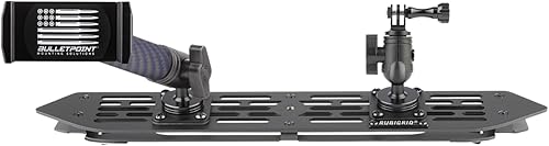 Bulletpoint RubiGrid - Soporte para teléfono con plataforma para Wrangler JL 2018-2023 (no 4xe) + Gladiator 2020-2023 - Soporte multidispositivo