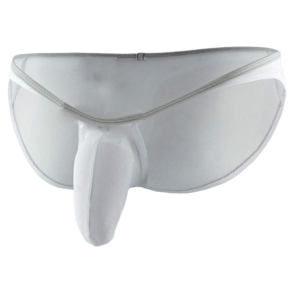 Mens Soft and Comfortable Power Net Mid Waist Free Size Bikini Underwear-image-48