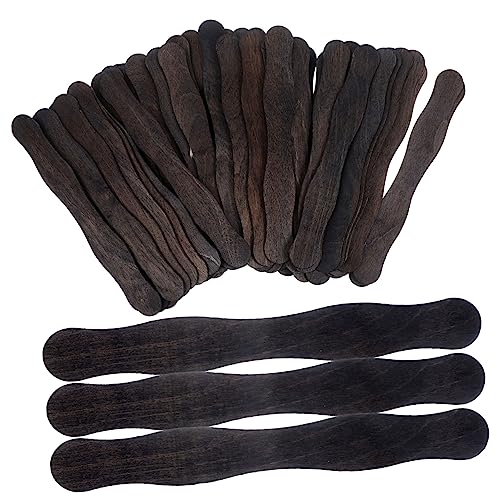 VILLCASE 50PCS Sticks DIY Dessert Accessories for Crafting Reusable Fan Handles and Easy to Clean for Festivals and Parties