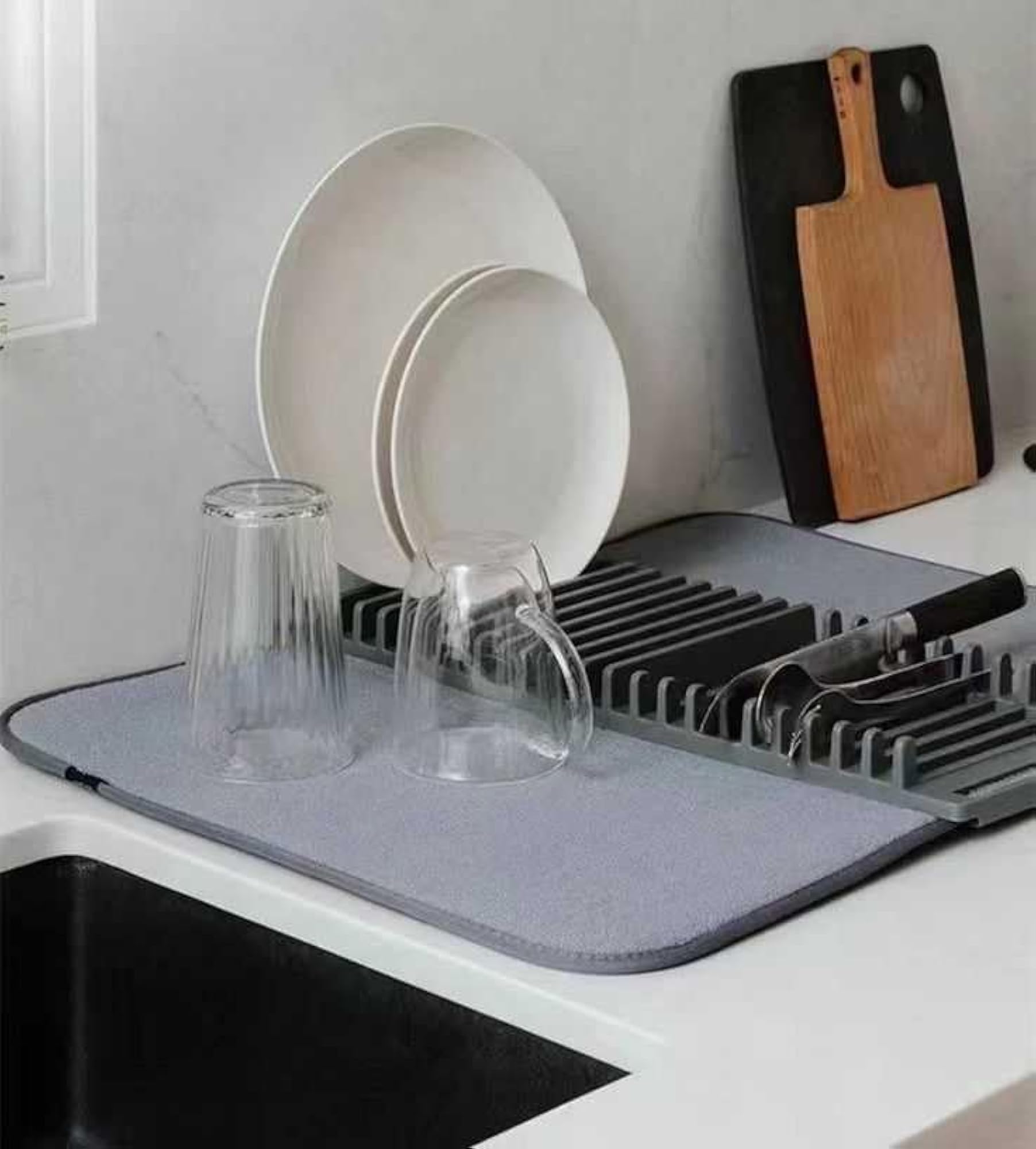 Quick Drying Non-Slip Micro-Fibre Dish Drying Mat