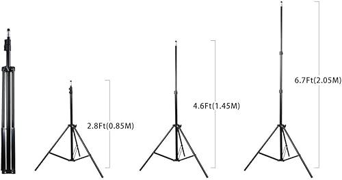 Miniatura 4 de Kit de sistema de soporte de fondo ajustable de 10 pies para estudio fotográfico y video, con bolsa de transporte