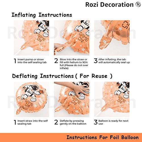Image of Rozi Decoration Aged To Be Perfection Happy Birthday Theme Foil Balloon Set Of 5 For 30Th 40Th 50Th 60Th Birthday,Multi