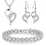 Kim Johanson Juego de joyas para mujer *Chloé* en plata, Cristal