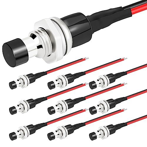 Bouton-poussoir momentané filaire 1A 250VAC pour réparer les faux contacts de mini appareils - 10x