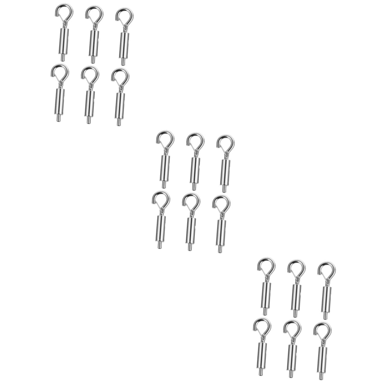 FUNOMOCYA 18 Pcs Rope Locker Lanyard Accessories Heavy Duty Hooks Cable Turnbuckle Eye Turnbuckle Heavy Duty Turnbuckle Cable Turnbuckle C Cable Copper Silver