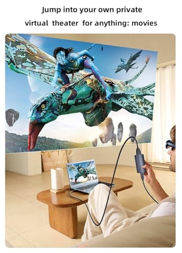 Image of HDMI to USB C Adapter, 4K@60Hz HDMI to Type C Adapter for XREA 0ne /Air 2 Pro /Air 2,Vitue Pro /0ne,RayN0 Air 2s,R0kd AR Glasses, Portable Monitor from PS5 /4,B-O-X,Switch,Laptop,PC