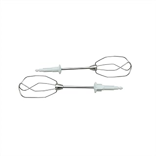 Lichtblau Set di frusta premium 2968 per Bosch Siemens Mixer a mano in metallo stabile 00653471 653471 turbo set di scopa destra sinistra per mescolatore, accessori