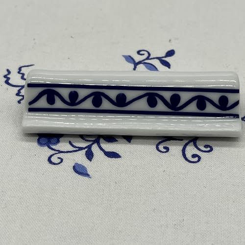 Generisch Zwiebelmuster Porzellan Messerbänkchen 7,5 cm lang und 2 cm...