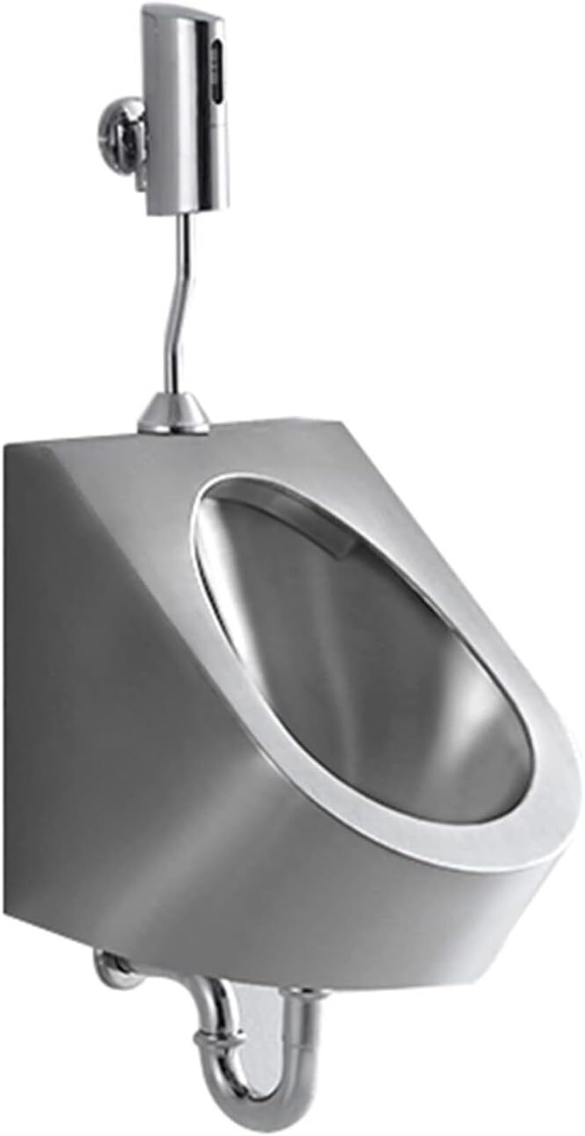 GTHTUHFD Wall-Mounted Stainless Steel Commercial Flushing Urinals, Public Toilet Automatic Induction Urinals