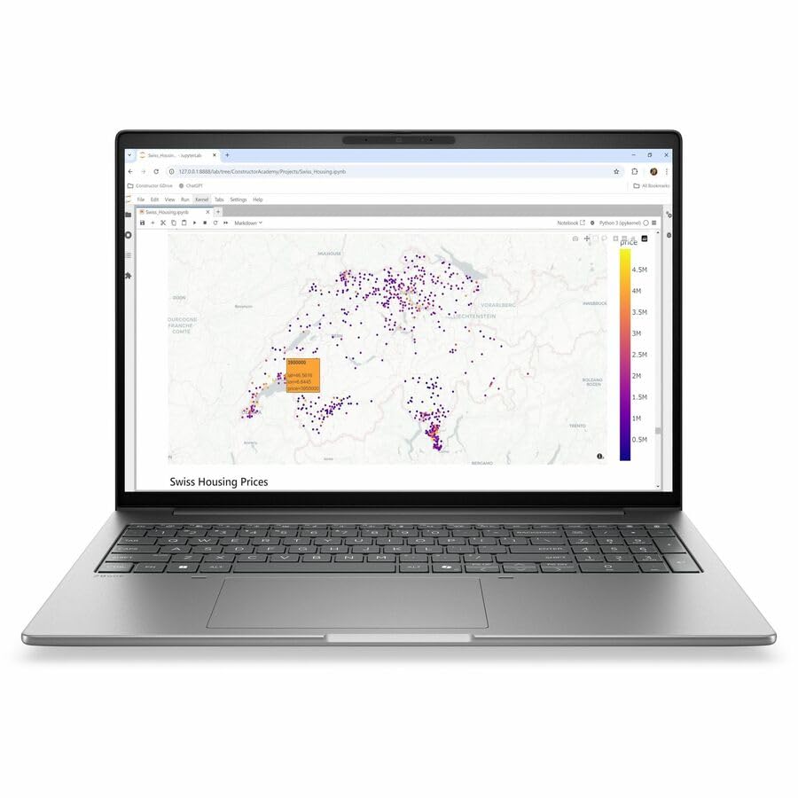 Image of HP ZBook 8 G2i 16 inch Copilot+ PC Mobile Workstation - WUXGA - 60 Hz - Intel Core Ultra 7 Series 3 356H - 32 GB - 1 TB SSD - English Keyboard - Meteor Silver Aluminum - Intel Chip - 1920 x 1200 - Windows