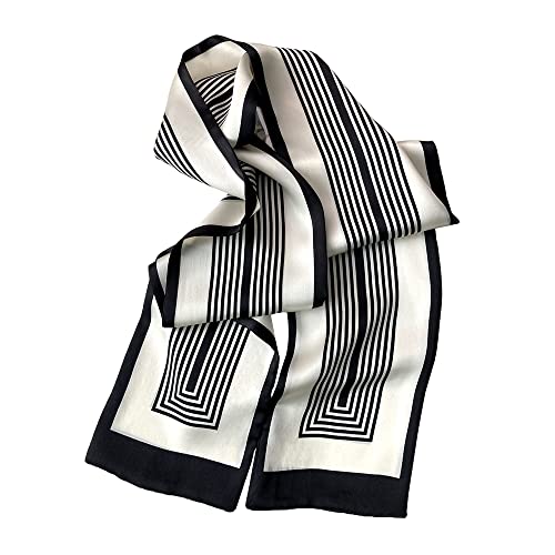 Mulberry hair ribbon Light weight Silk Scarf set fashion for women hair chic stylish neckerchief Head Scarf Wraps4