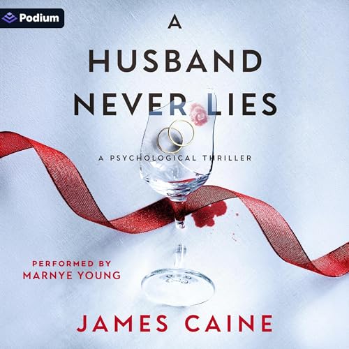 Diseño de la portada del título A Husband Never Lies