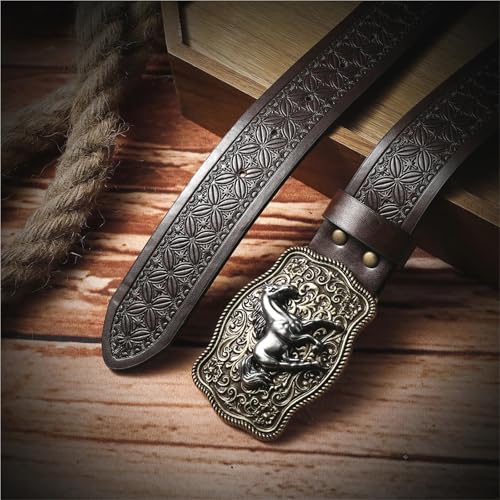 Animal Western Cowboy Style Leather Niche Design Essential Belt For Men4