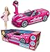 Produktbild BLADEZ Barbie Toyz Ferngesteuertes Auto, ferngesteuertes Auto mit Lichtern und 12 km/h Geschwindigkeit, passend für Zwei Barbie-Puppen in voller Größe  Offizielles ferngesteuertes Barbie-Spielzeug