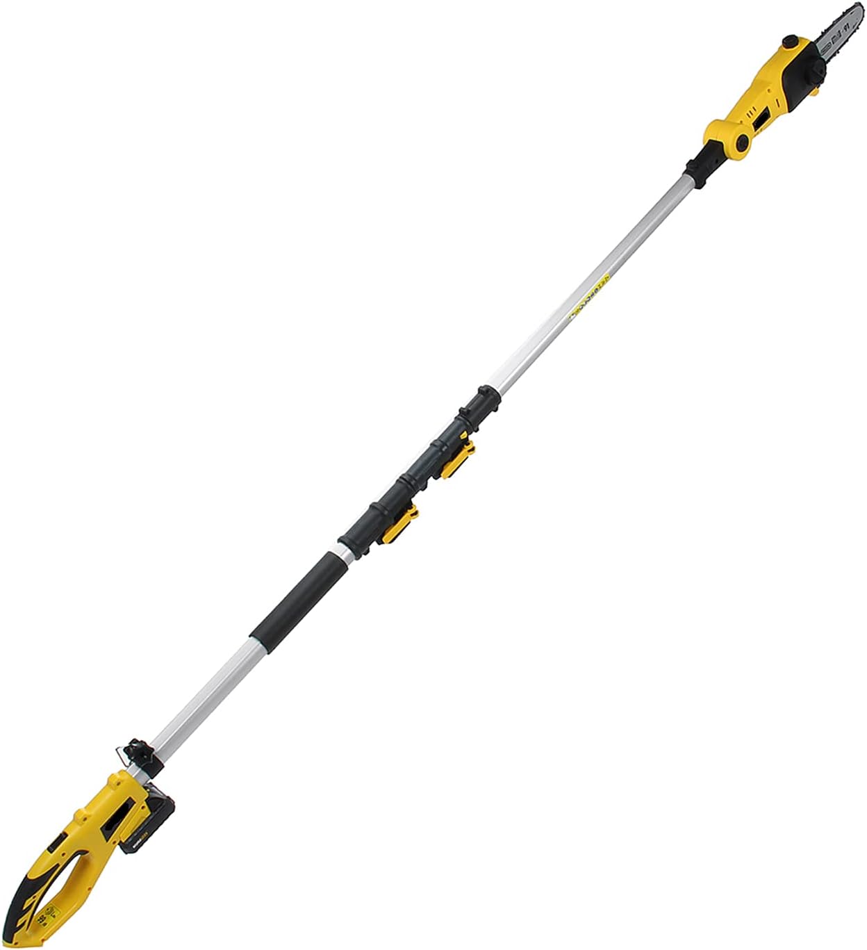 2.8M/110Ft Cordless Telescoping Electric Chainsaw, 20V Garden Pole Saws Pruner Trimmer Cutter