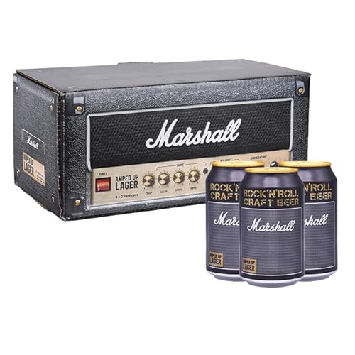 マーシャル ビール 8本入り アンプヘッド 専用ボックス 公式 MARSHALL AMPED UP LAGER BEER イギリス