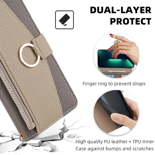 Sac à main pour Honor X50 Pro avec étui portefeuille à bandoulière pour vos sorties en ville - 7