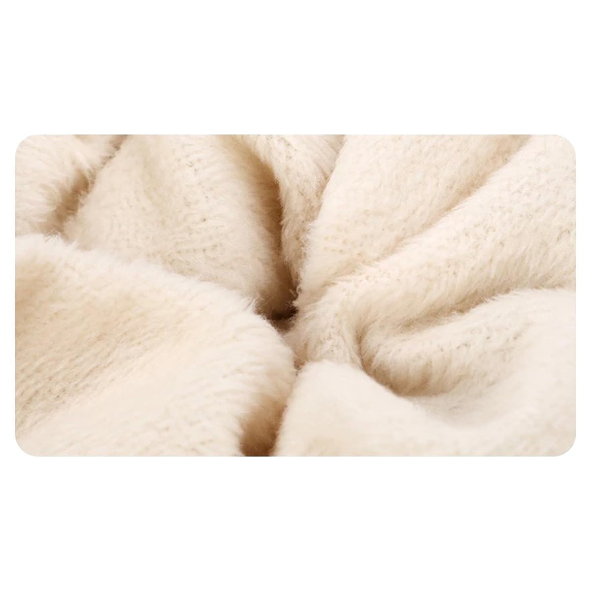 Bonnet écharpe Chaud et Moelleux pour Enfants, Ensemble de Chapeaux de Protection des Oreilles d'hiver pour Petite Fille et garçon, Bonnets à Pompons