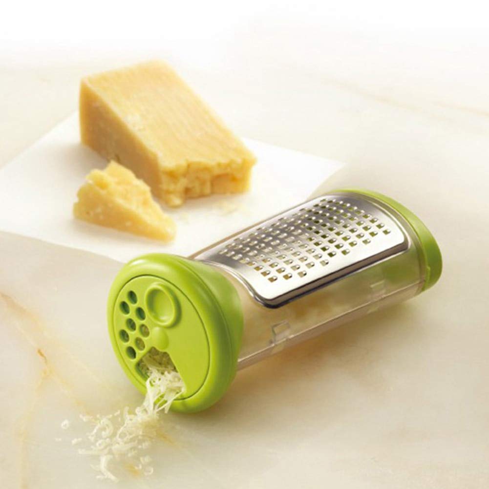 bingxLightweight Cheese Slicer Cutter Fruit Grinder Kitchen Tool Shaker Handheld Grinder Multi-Purpose Stainless Steel Grinder