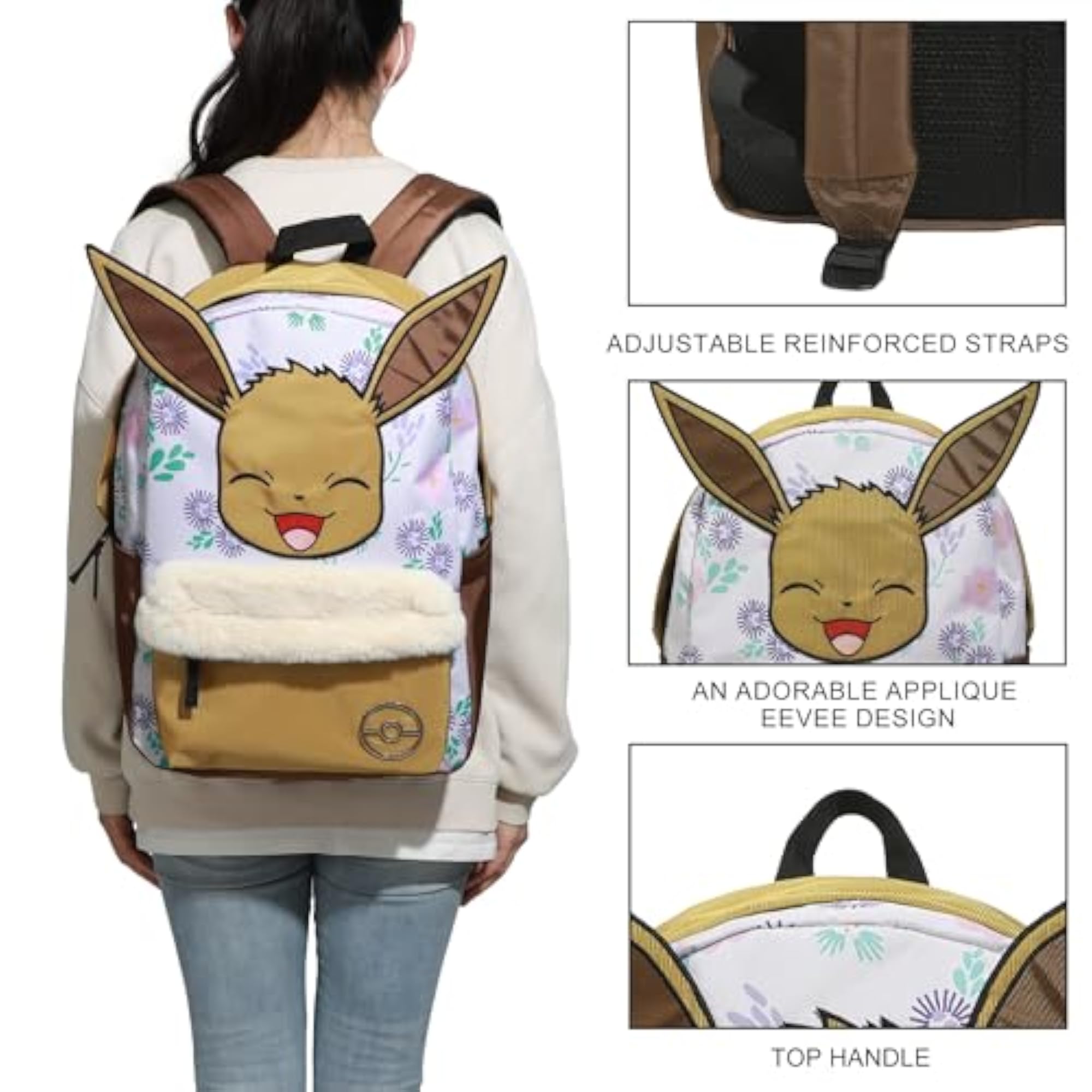 Pokémon Eevee Aop Backpack, One Size