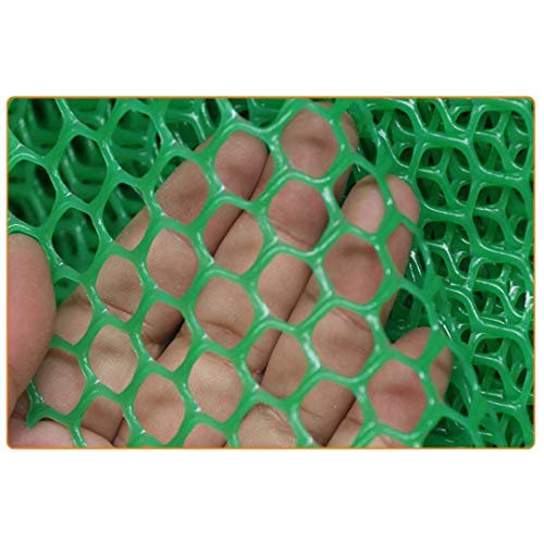 ZGQSW Plastic Fence Net, Breeding Net, Child Safety Net, Lawn Protection Net, Non-slip Net, Ventilation Net, Flowerpot Mat Net, Green, 10m 30m 50m (Color : Mesh1.2mm, Size : 1 * 50m)