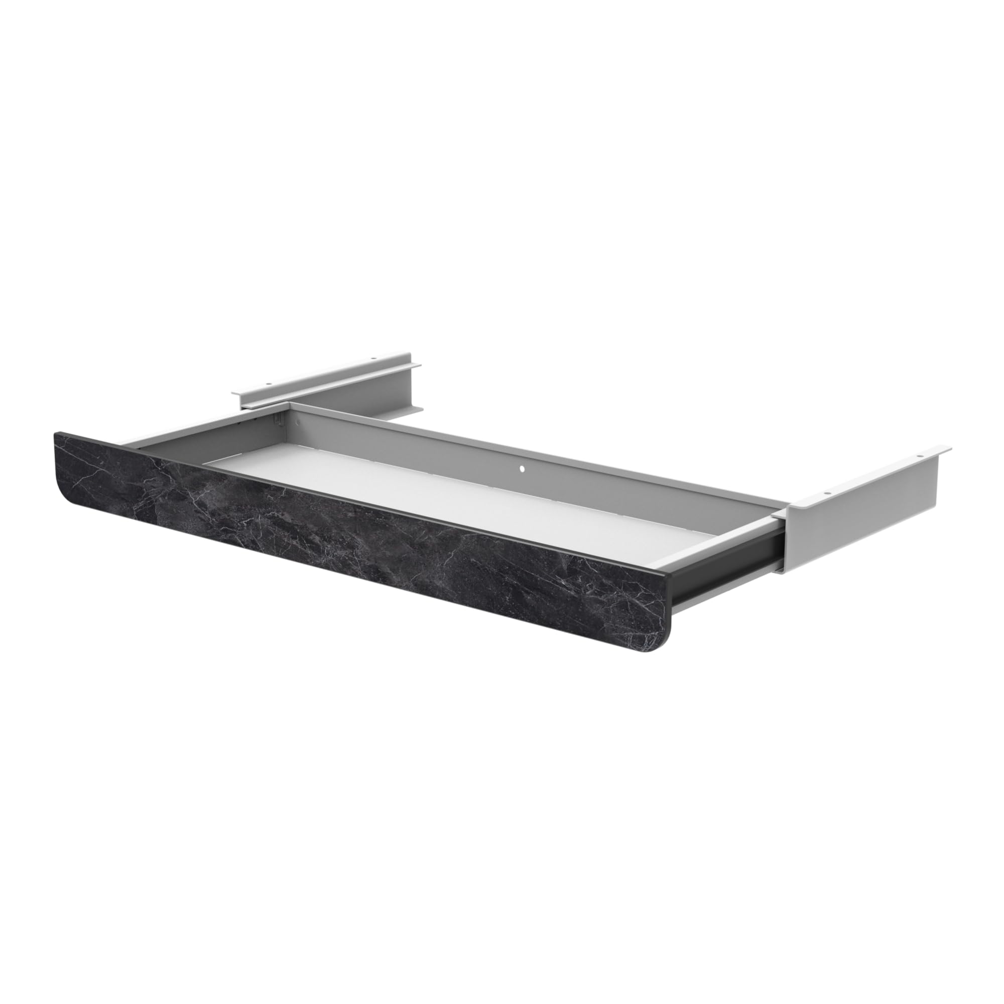 Cajones Deslizables Debajo Del Escritorio 84 Cm Cajón Extraíble Montado Debajo De Mesa Organizador De Almacenamiento Oculto De Escritorio Para Oficina, Hogar, Taller, 840 X 240 X 107 Mm | ES