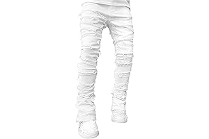 Stacked Streetwear Jeans for Men: Ripped, Distressed, & Destroyed