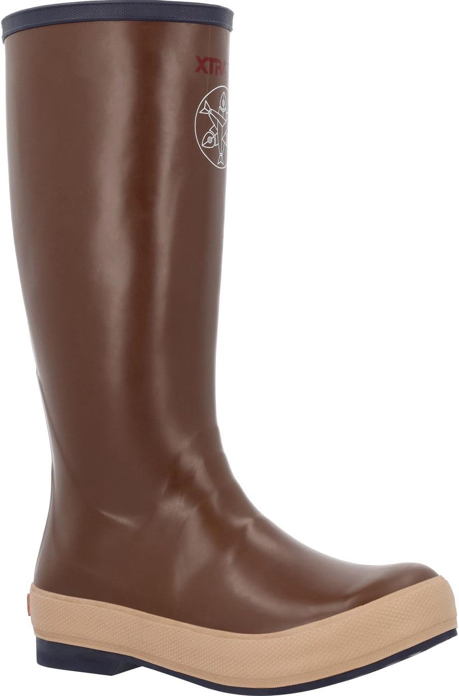 XTRATUF 15” Women’s Salmon Sisters Legacy Boot - Size 7, Legacy Brown Kelp - 100% Waterproof Latex Rubber Footwear - Slip & Chemical-Resistant Protection - Cushion Insoles