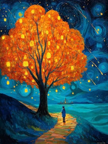 GSҌ DIY ANG̋hGLbgAPaint by NumbersqƑlnhhG̖؃CeAyCgoCio[ G|XgXDIY`ACeA Ƃ̕ǂ̑A70x90cm/28x36C`(t[