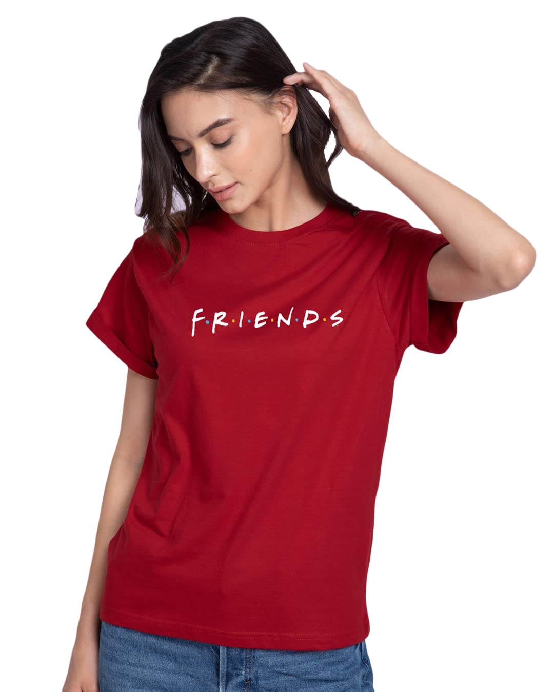 Sponsored Ad - Women's Letter Print Relaxed Fit T-Shirt