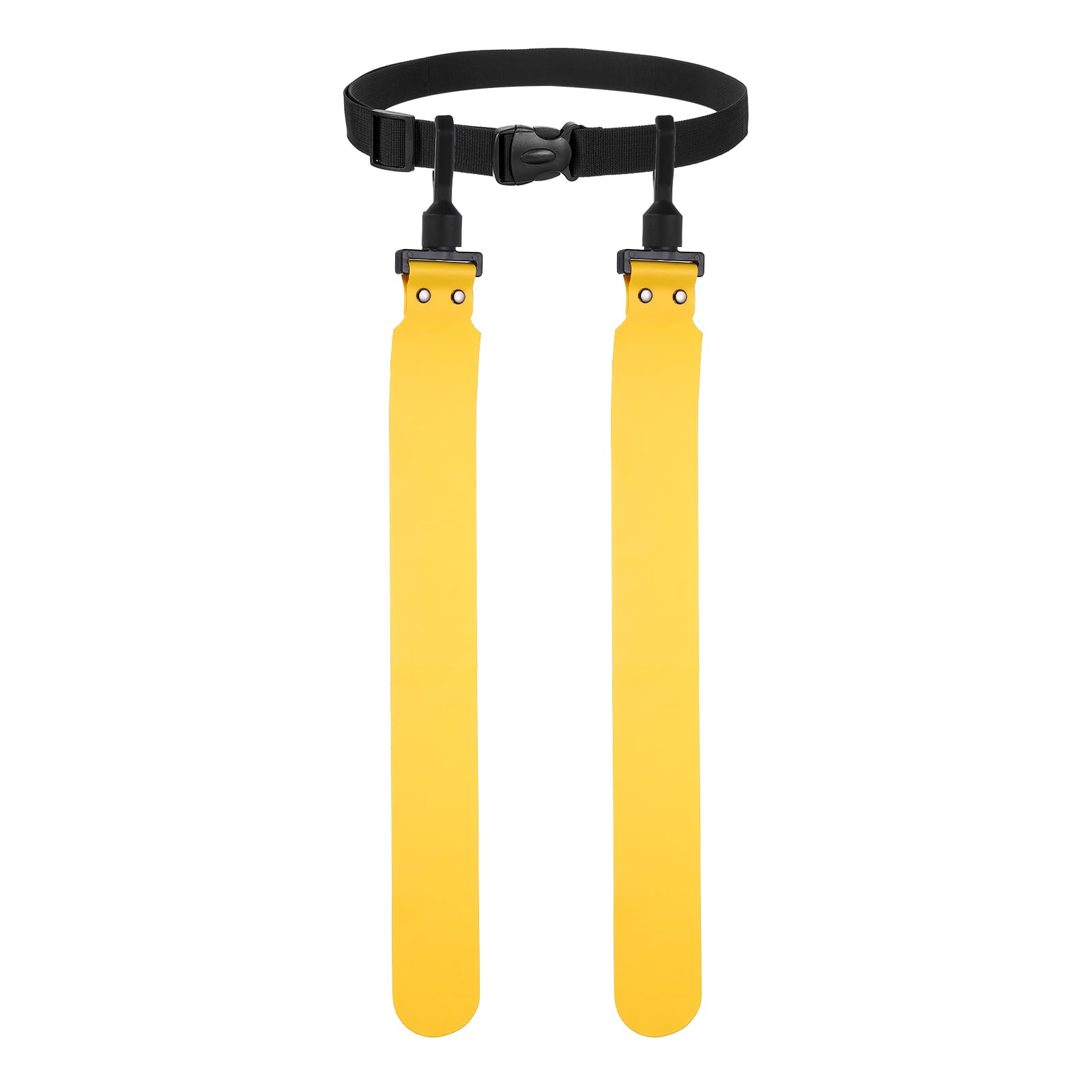 YELARXI Flag Football, Adjustable Flag Football Belts with 1 Belt and 2 Flags Easy Tear Away Yellow - Fitting For(Youth/Adults Players Training Equipment/Competition)