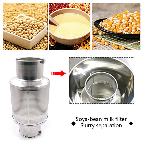 18L Commercial Soy Milk Maker Soya Milk Machine Large Almond Cow Oat Hot Soybean Milk Machine Stainless Steel, 2500W - Thumbnail 4