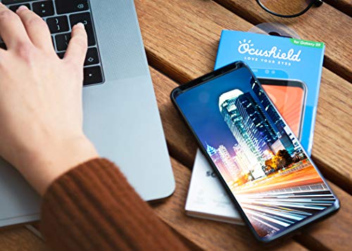 Image of Ocushield Anti Blue Light Tempered Glass Screen Protector for iPhone 12 | iPhone 12 Pro 6.1 inch - Protect Your Eyes, Reduce Migraines & Improve Sleep