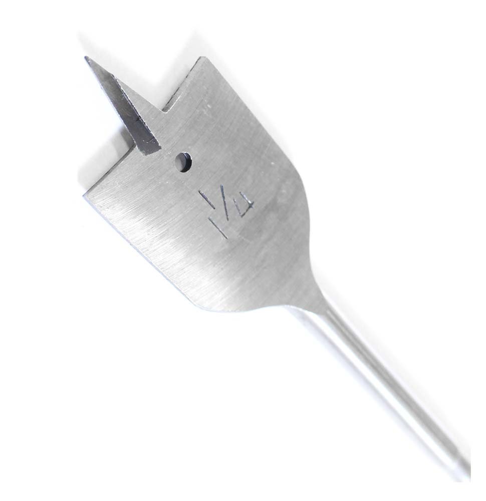 WEDGE 10 Piece Wood Flat Bit Set | 8 Bit Sizes from 1/4