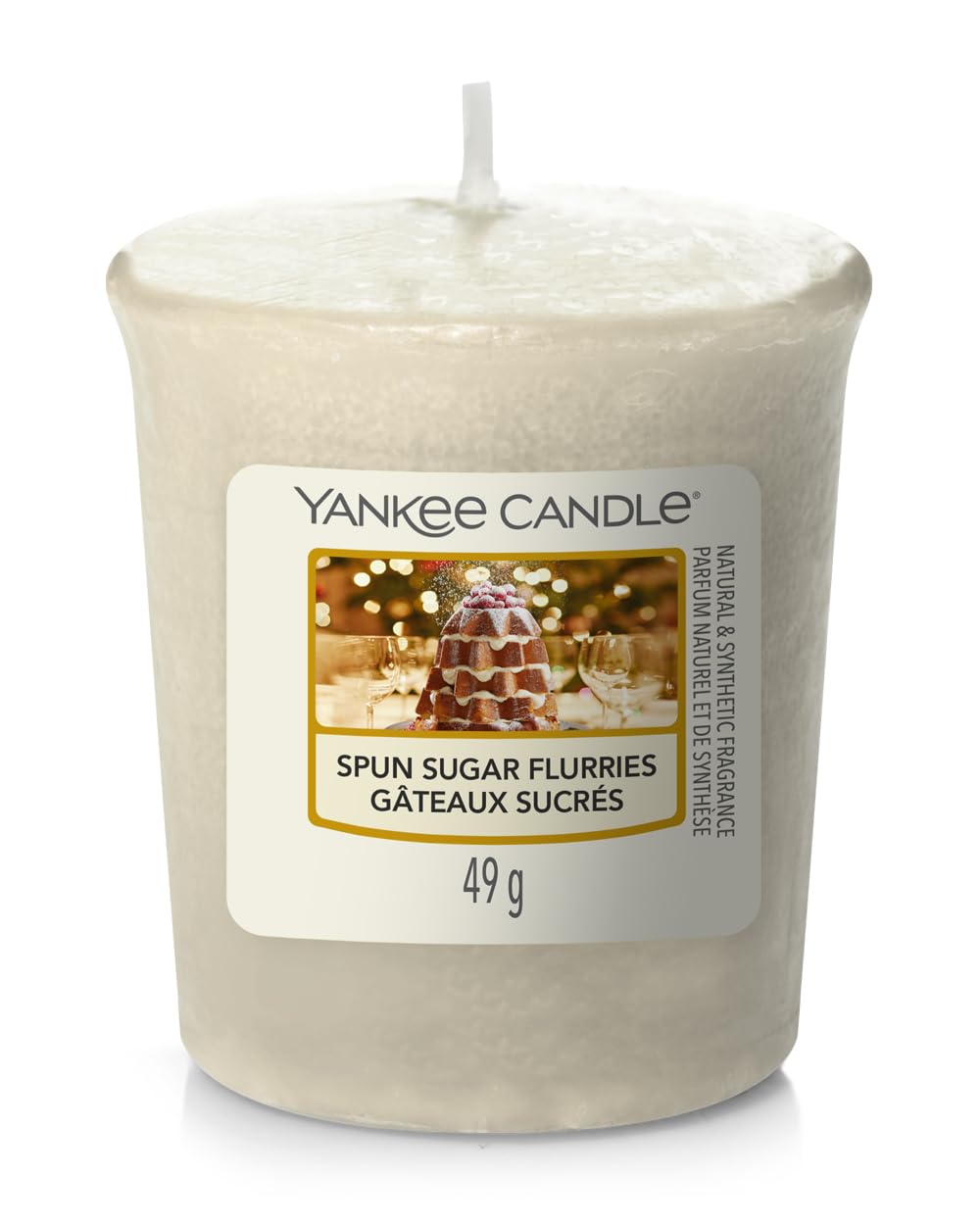 SAMPLER BOUGIE VOTIVE SPUN SUGAR FLURRES YANKEE CANDLE