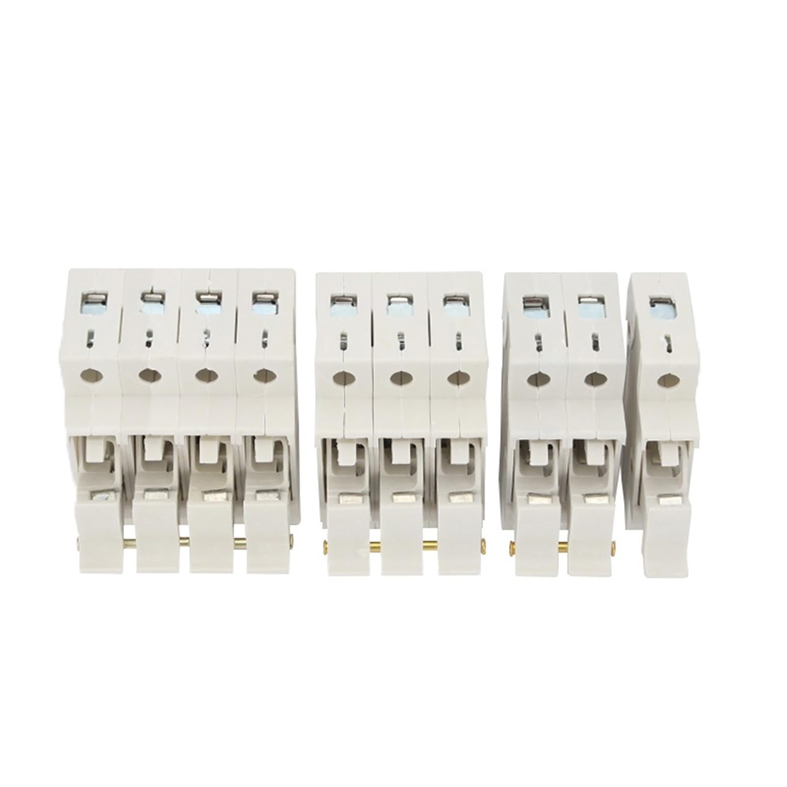 1P 2P 3P 4P RT18-32X AC ~ 380V Porte-fusible en cuivre 500 V 10 x 38 mm Montage sur rail DIN avec fusible 1 pièce (8A, 3P)