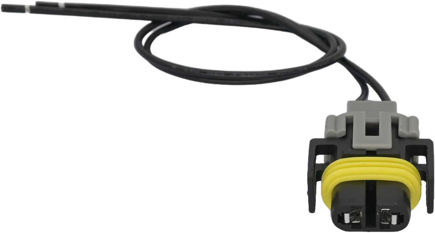 Cornering Light Socket Connector Pigtail Plug S-553 1P1032 12043215 88862217 PT120 Fit for Chevy Beretta Camaro Cavalier Corsica Corvette Impala Lumina Apv Van Malibu Metro 95-00, 2 Pin