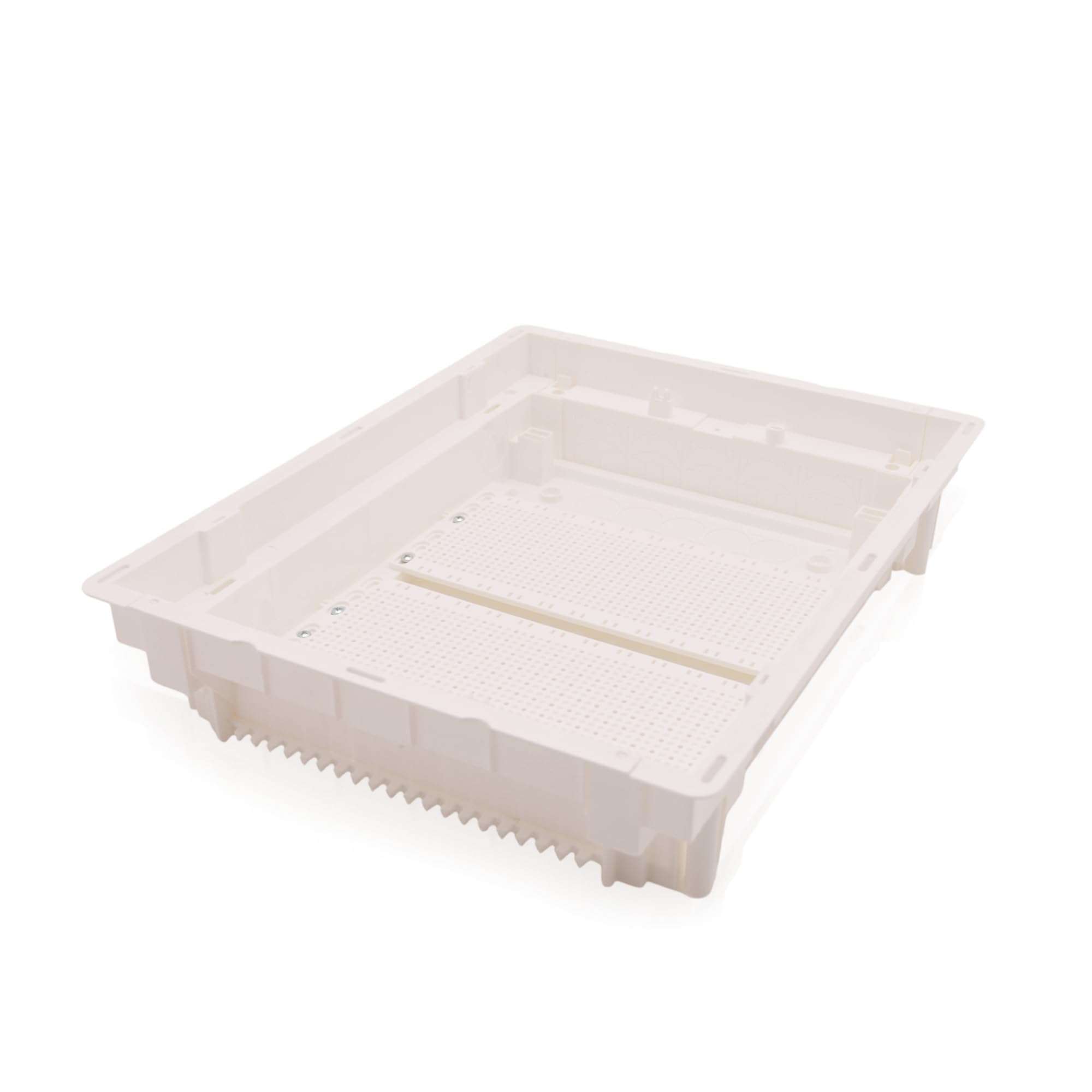 Intratec distribuidor de comunicación empotrado, IP40 – Distribuidor multimedia para hogar completamente conectado, serie DIXBOX-XT, armario para sistemas multimedia, 442 x 346 x 92 mm, blanco